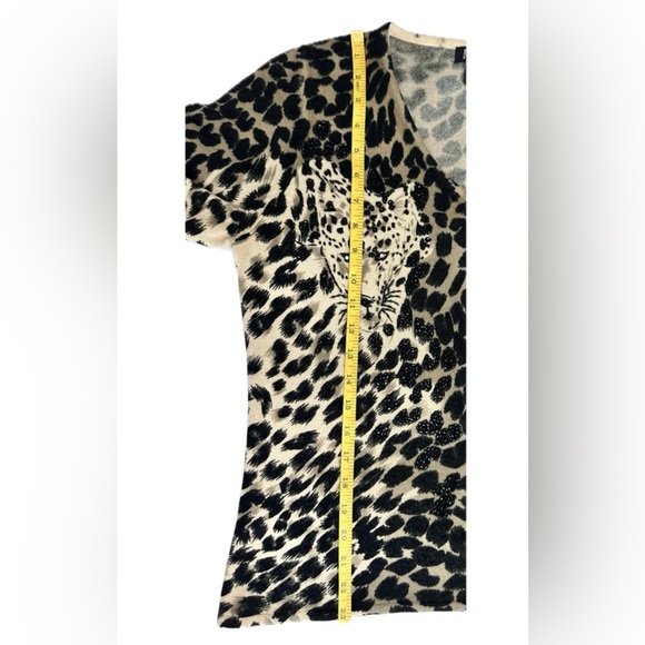 Hampshire Studio Lúxelon Panther  / Animal Print Women’s Sweater Size  M - Picture 6 of 9